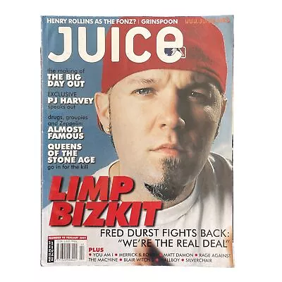 Juice Music Magazine #98 2001 - Limp Bizkit Silverchair PJ Harvey QOTSA RATM • $12.74