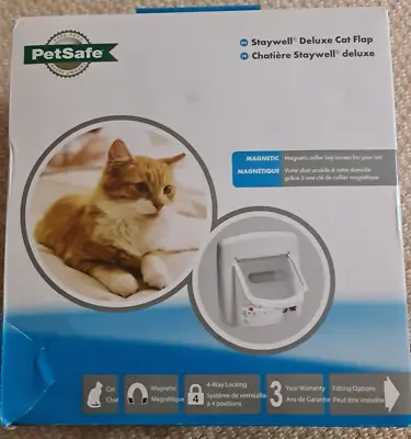 £32.50 • Buy PetSafe Staywell Magnetic 4 Way Locking Deluxe Cat Flap White - Cat Door