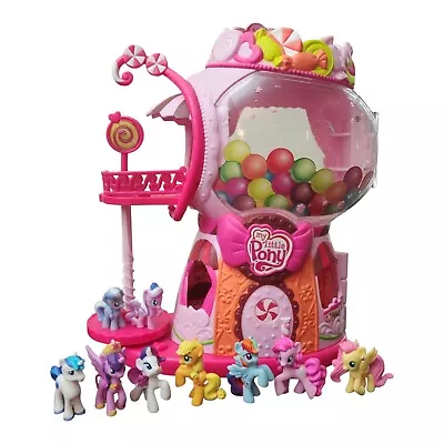 My Little Pony Ponyville Bubble Gum Candy Shop Bakery With 9 Ponies 2008 Hasbro • $14.95