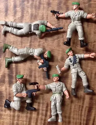 1986 Vintage Mattel Guts! Green Berets Group Of 6 Soldiers Lot Excellent T29 • $21.44