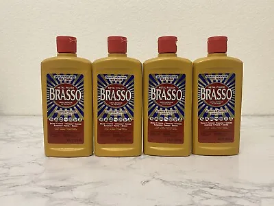 Brasso Multi-Purpose Metal Polish 8oz NEW Lot Of 4 Cleans And Polish • $24.14