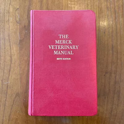 The Merck Veterinary Manual - 6th Sixth 1986 - 1991 Fingered • $14.95