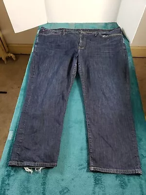 Lucky Brand Jeans Sz 54x30 Mens Blue Athletic Slim Stretch Pants Denim Casual • $19.97