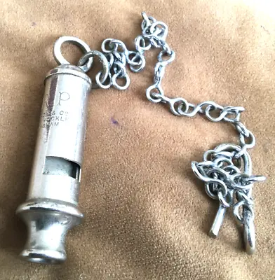 £6.99 • Buy Vintage A.r.p.j.hudson & Co Barr St. Hockley.whistle With Chain.working Fine