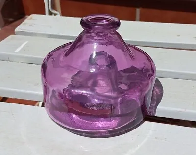 Vintage Glass Fly Trap. Fly Catcher Bottle Nice Violet Color. Glasflasche • $48