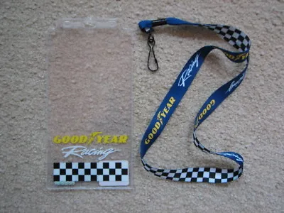$15.99 • Buy Goodyear Racing Lanyard & ID Ticket Pouch Set NASCAR Sprint Cup Race Tires Blimp