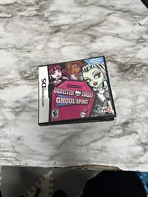 Monster High Ghoul Spirit (Nintendo DS 2011) Case And Game . No Manuel • $12.99
