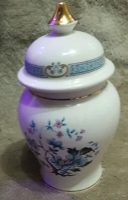 Vintage Sadler England Vase Urn Oriental Ginger Jar With Lid Vgc 8 Inch Tall • £6.95