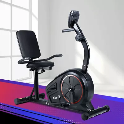 Adjustable Recumbent Exercise Bike Magnetic Flywheel Home Gym Fitness Trainer • $489.95