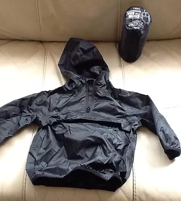 Next Size 3 Years Boys / Girls Black Waterproof Cag In A Bag  Raincoat Mac Bnwt • £6