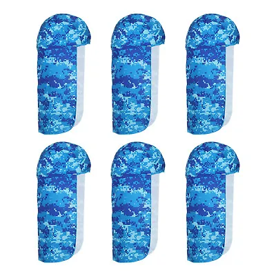 6pcs Hard Hat Sun Shade Cooling Skull Cap Neck Shade Cap Camo Blue • $28.22