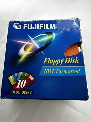 Pre-Owned FujiFilm 8 Flobby Disk  IBM Formatted  Color Disks • $5.69