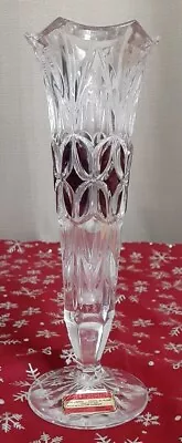 VTG Echt Bleikristall 8  Vase Lead Crystal Ruby Red West Germany Highly Polished • $19.95