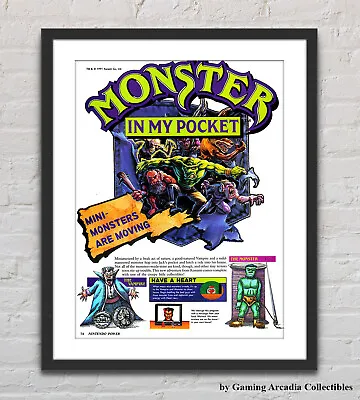 Monster In My Pocket Nintendo NES Glossy Promo Ad Poster Unframed G5341 • $14.98