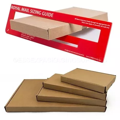 BROWN PIP Boxes Postal Letter Boxes Small Medium Large Cardboard User Friendly • £3.99