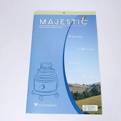 Majestic Filter Queen Vacuum Manual Book • $17.97