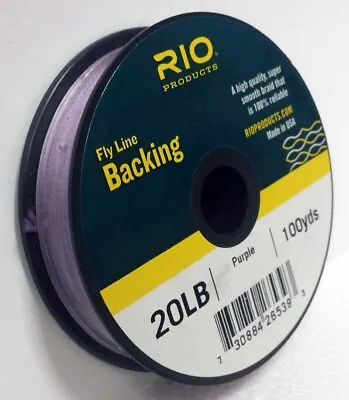 Rio 20 Lb 100 Yard Spool Of Dacron Backing In Purple Fly Line & Reel Backing • $9.25