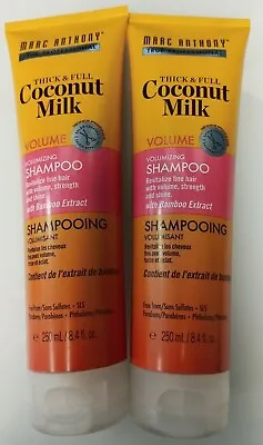 2 Marc Anthony Volumizing Shampoo Coconut Milk  With Bamboo  Extract 8.4 Fl Oz • $19.89