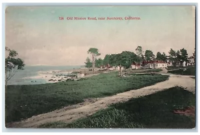 Monterey California CA Postcard Old Mission Road Exterior C1910 Vintage Antique • $19.95