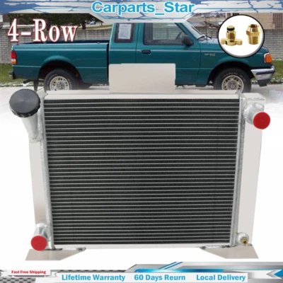 $229 • Buy 4-Rows Cooler Radiator For 1983-1994 84 Ford Ranger Compact GM Conversion V8 US