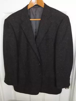 VTG 46R Ermenegildo Zegna Charcoal Fleck 100 % Cashmere Blazer Switzerland • $39.90