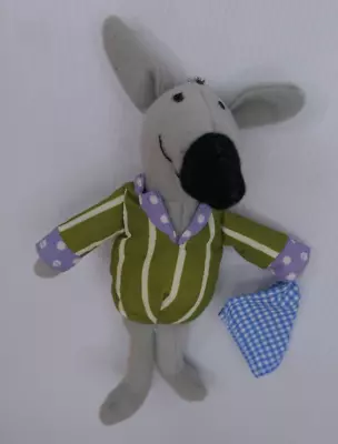 Ikea Klappar Djur Donkey Grey Green Pyjamas Blanket Retired 17cm Tall Soft Toy • $14.99