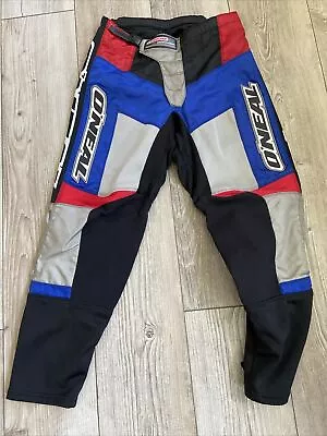 O'Neill Method Pant Moto Motocross Racing Pants Black Blue  Red Size 32 (m58) • $22.50