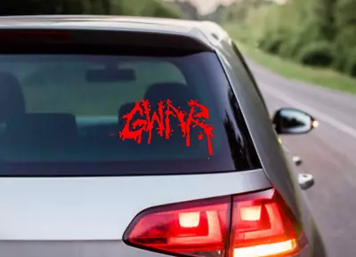 Gwar Car Decal Vinyl Band Logo Glossy Bumper Sticker Alternative Metal Heavy • $4.50