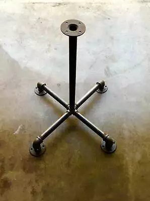 Industrial Pipe Table Base  DIY  Parts Kit 3/4” Pipe X 40” Tall X 24  Wide • $159