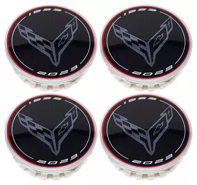 $98.98 • Buy 2020-2024 Corvette C8 70th Anniversary Center Cap Pkg 85118263 Genuine OEM GM