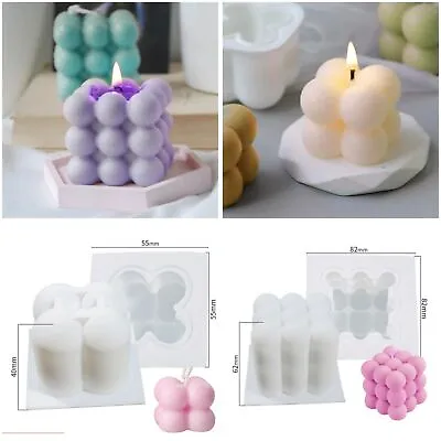 $15.90 • Buy Candle Diy Silicone Mold Mould Soap 3d Wax Craft Molds Resin Making Soap DIY