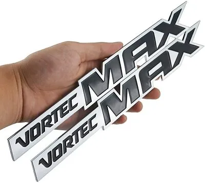 2x Vortec Max Emblem Badge For 06-09 Silverado Truck 6.0 Liter  Chrome Black • $16.14