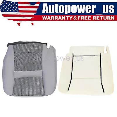 Driver Bottom Seat Cover Gray & Foam Cushion For 2006-2010 Dodge Ram 1500 2500 • $54.39