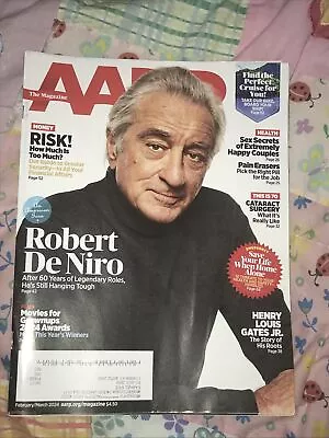 AARP Magazine February March 2024 Robert DeNiro Henry Lewis Gates Jr • $2.99