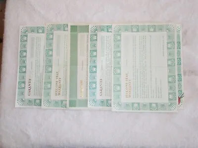 5 Rolex Vintage Guarantee Warranty Papers • $995