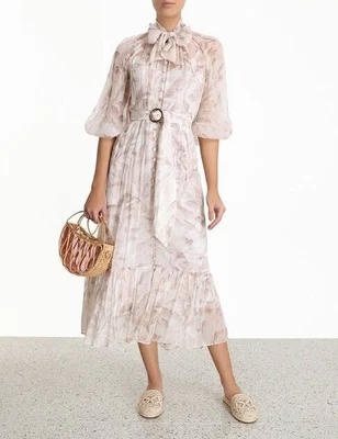 $160 • Buy ZIMMERMANN Zimmermann Silk Safari Super Eight Dress