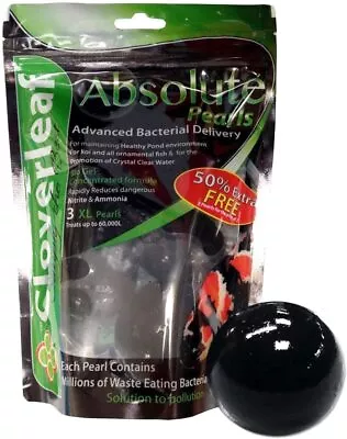 £13.60 • Buy Cloverleaf Absolute Pond Pearls Filter Bacteria Gell Balls Nitrite 2+1 Free