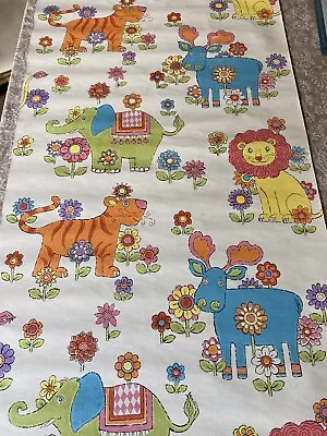 £50 • Buy Vintage 1960s Original Sample Of Wallpaper. Historical. Colourful. Bright