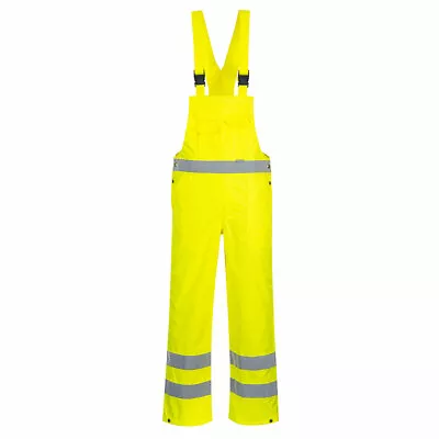 £23.95 • Buy Portwest S388 Orange Hi Vis Bib & Brace Trousers Dungarees Waterproof S - 3XL
