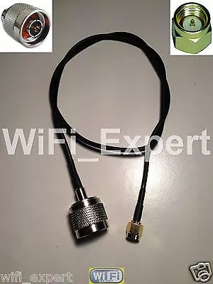 Lmr100 Low Loss Coax Cable N Type Male To Sma M/f Straight Angle 4-36 Inches Us • $12.99