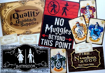£5.99 • Buy Harry Potter Themed Hand Made Props/Signs Party Decoration/Gift/Childs Room (B)