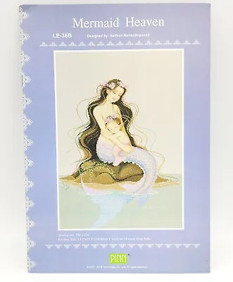 PINN Art & Technology Co. Cross Stitch Pattern Booklet  Mermaid Heaven  LE-36B • $14.99