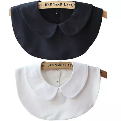 $14.99 • Buy 2pcs Women’s Peter Pan Detachable Collar Shirt Dickie Blouse Fake False Collar