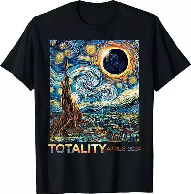 Solar Eclipse Shirt 2024 Starry Night Vincent Van Gogh Art T-Shirt • $19.99