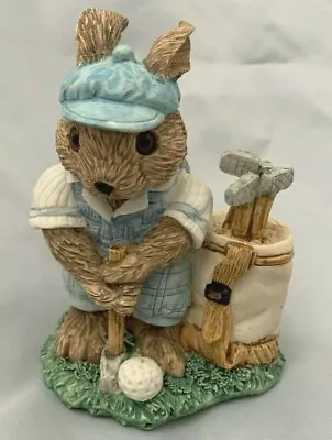 Mervyns 4  Bunny Rabbit With Golf Clubs Figurine  • $8.95