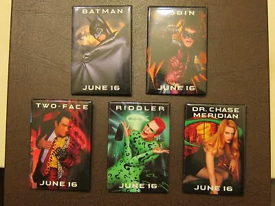 BATMAN FOREVER Complete Set Of 5 Movie Theater Promo Buttons Pins • $15.99