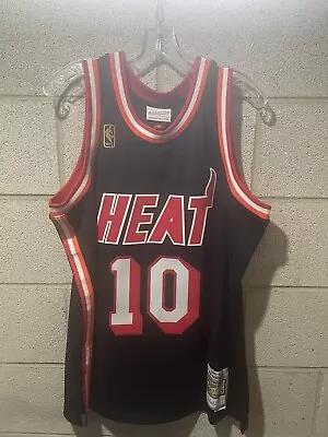 Tim Hardaway 10 Miami Heat Mitchell Ness 1996-97 Black HC Jersey Medium New/tags • $40