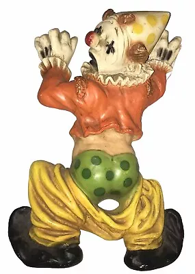 1974 UNIVERSAL STATUARY CORP  CLOWN WITH PANTS FALLING DOWN  Hanging Figurine • $35