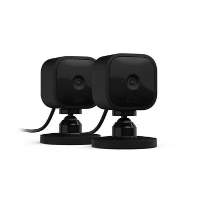 2 Pack Blink Mini 1080p WiFi Security Camera With Motion Detection Night Vision • $57.95