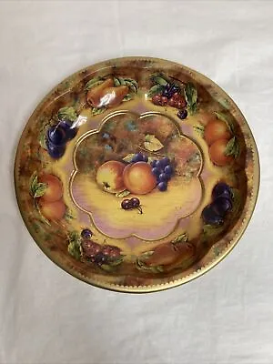 Vintage 1971 Daher Decorated Ware Fruit Tin Plate Bowl Made In England • $13.90